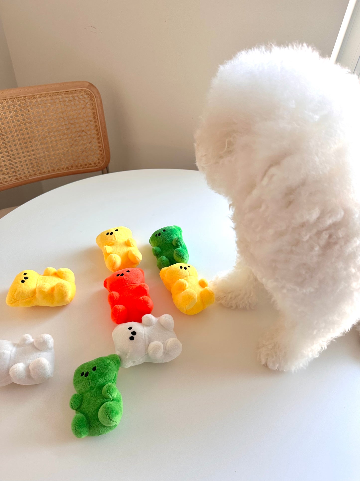 Cute Gummy bear-Shaped Soft Squeak Plush Toy for Dog